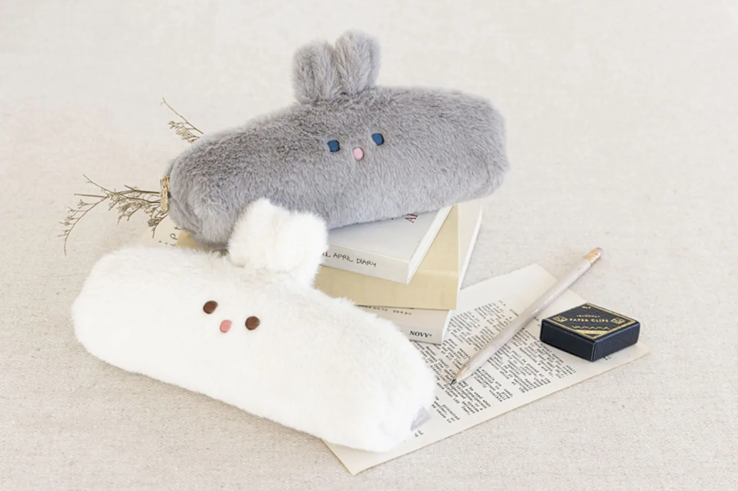 Piyo Bunny Fur Pen Pouch