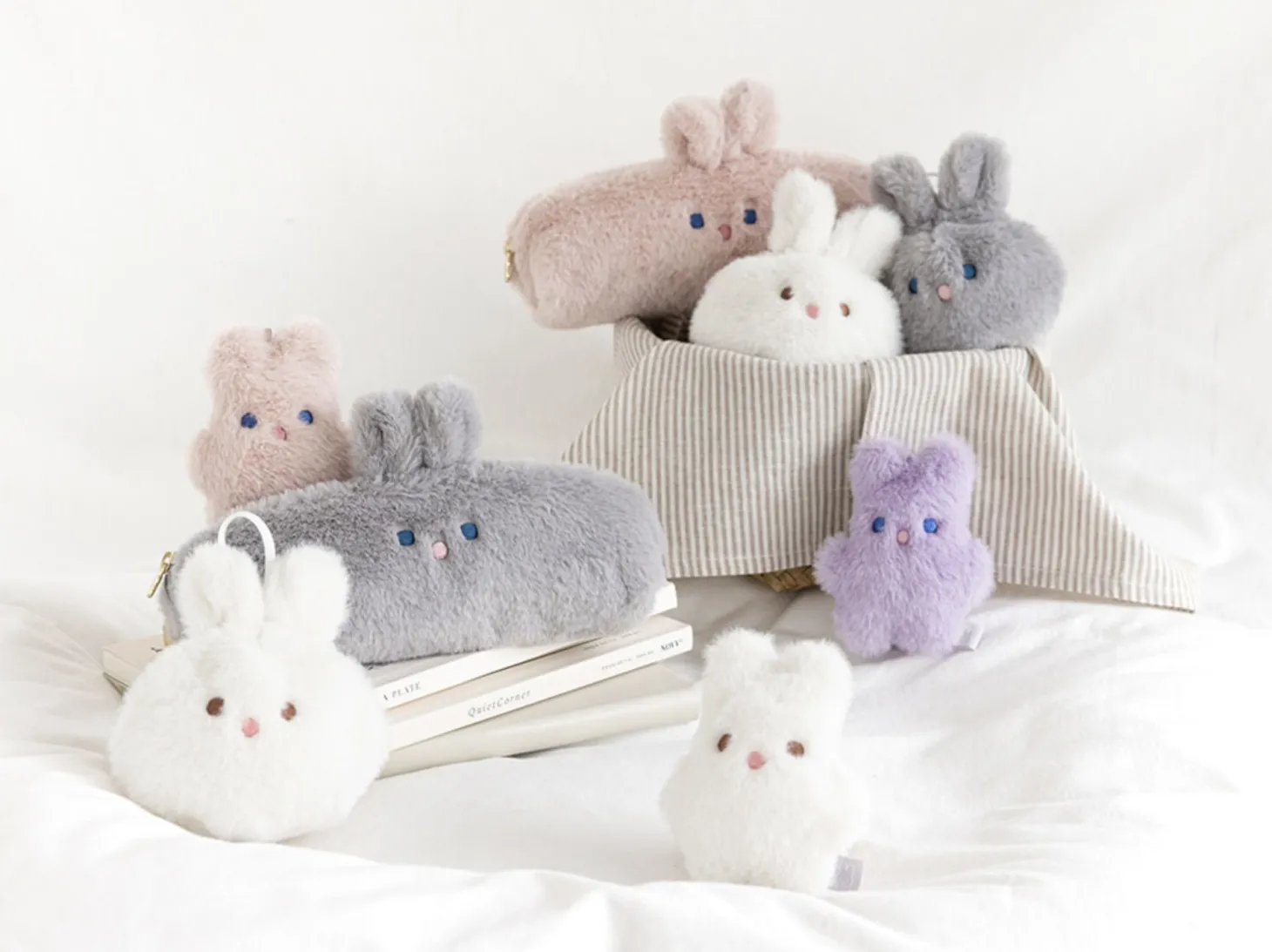 Piyo Bunny Fur Pen Pouch