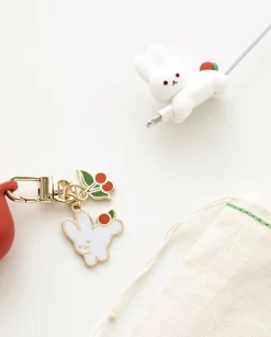 Piyo Bunny Metal Key Ring