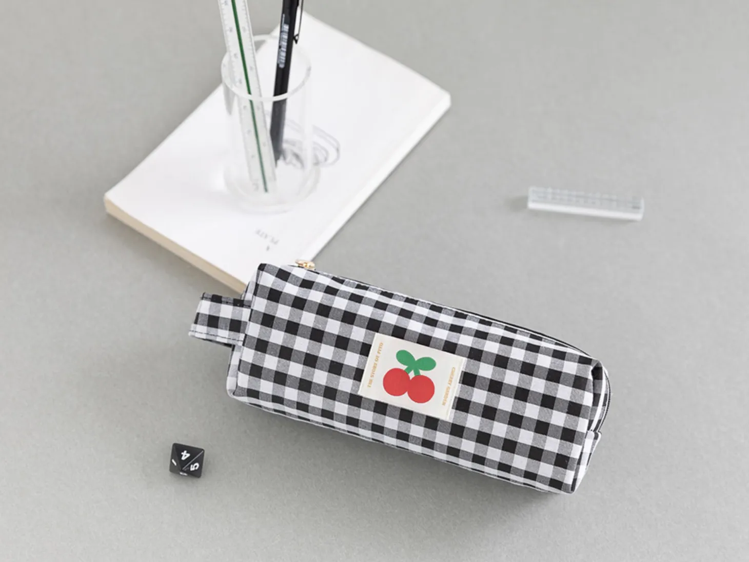 Piyo Check Pencil Pouch