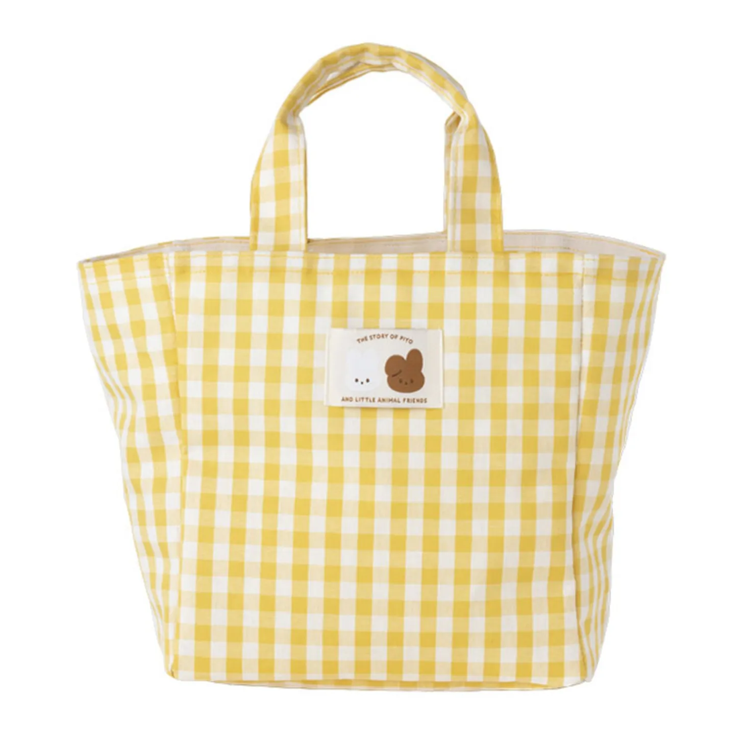 Piyo Check Tumbler Tote