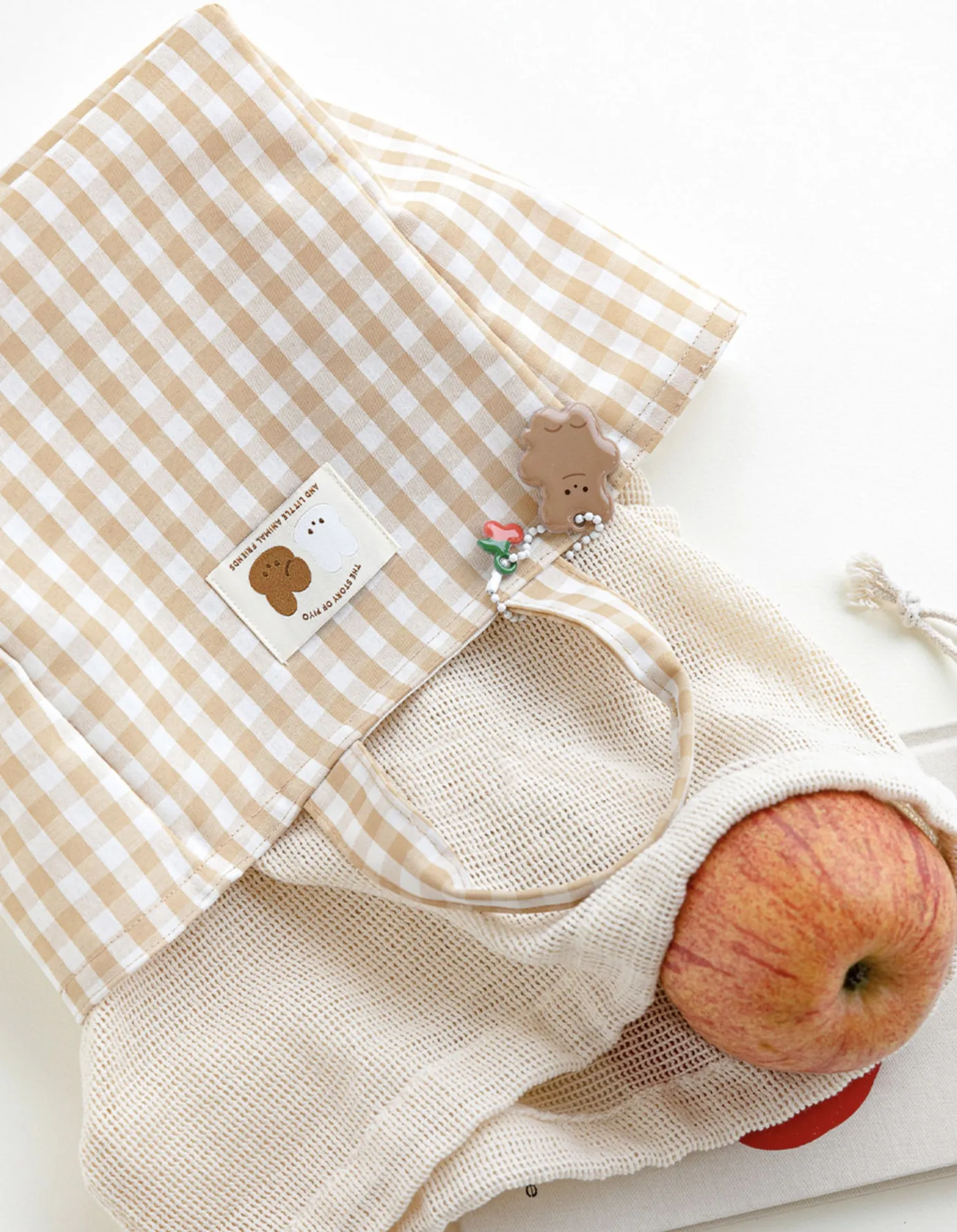 Piyo Check Tumbler Tote