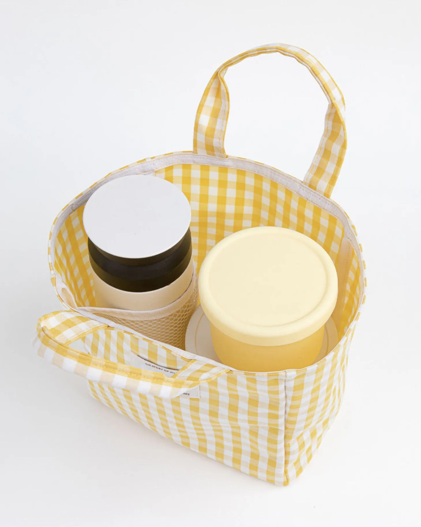 Piyo Check Tumbler Tote