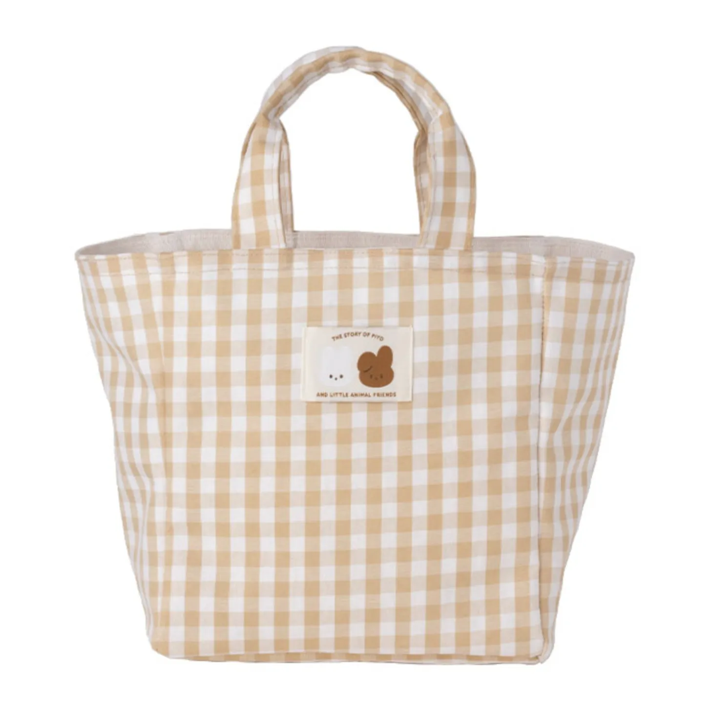 Piyo Check Tumbler Tote