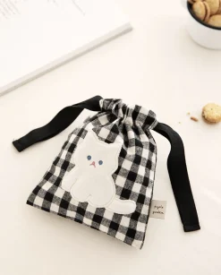 Piyo Drawstring Mini Pouch