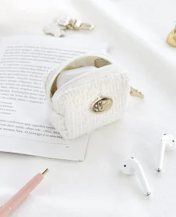 Piyo Tweed Earphone Pouch