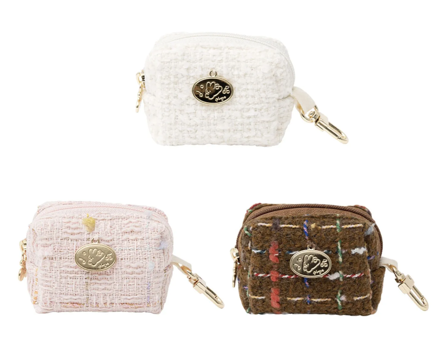 Piyo Tweed Earphone Pouch