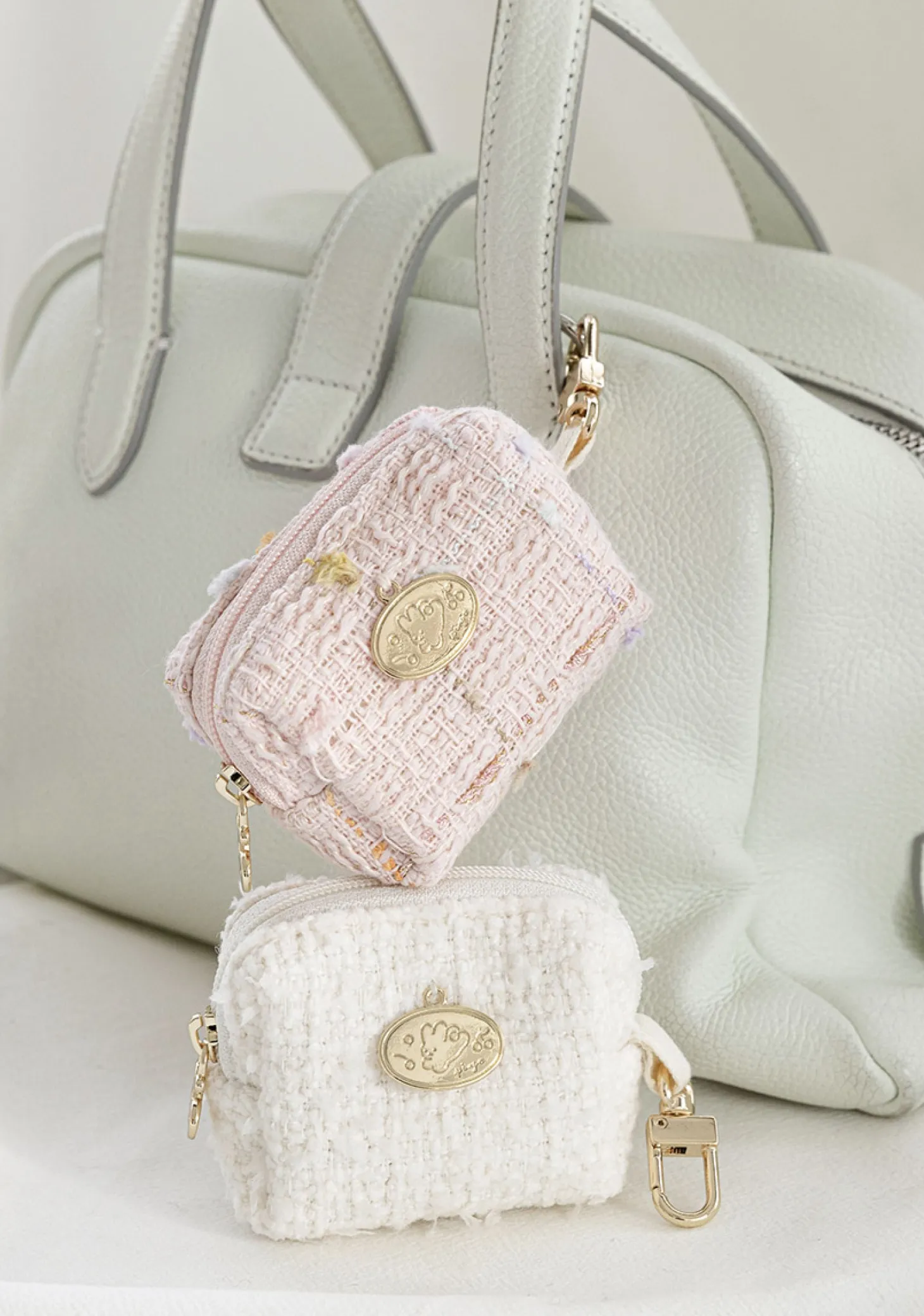 Piyo Tweed Earphone Pouch