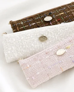 Piyo Tweed Pencil Pouch