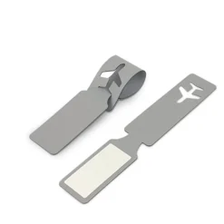 Plane Vegan Leather Luggage Tag