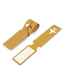 Plane Vegan Leather Luggage Tag