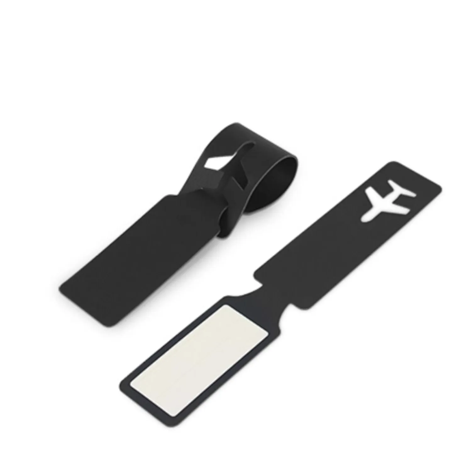 Plane Vegan Leather Luggage Tag