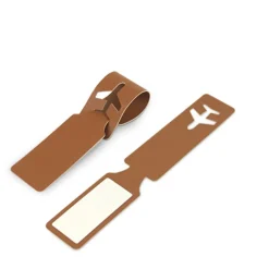 Plane Vegan Leather Luggage Tag