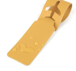 Plane Vegan Leather Luggage Tag