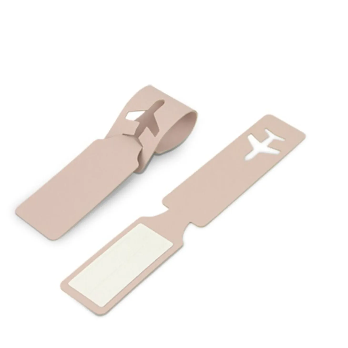 Plane Vegan Leather Luggage Tag