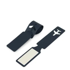 Plane Vegan Leather Luggage Tag