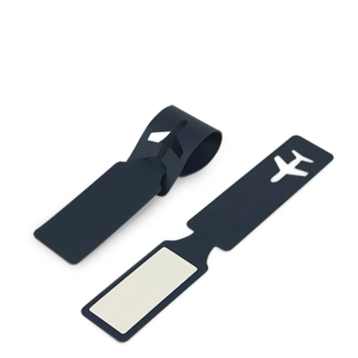 Plane Vegan Leather Luggage Tag