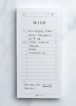 Pop-up Standing Schedule Memo Pad