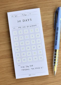 Pop-up Standing Schedule Memo Pad