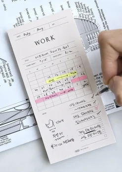 Pop-up Standing Schedule Memo Pad