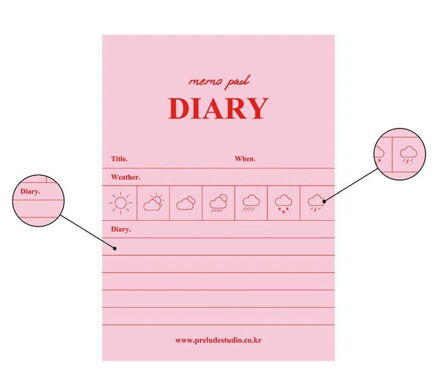 Prelude Functional Memo Pad