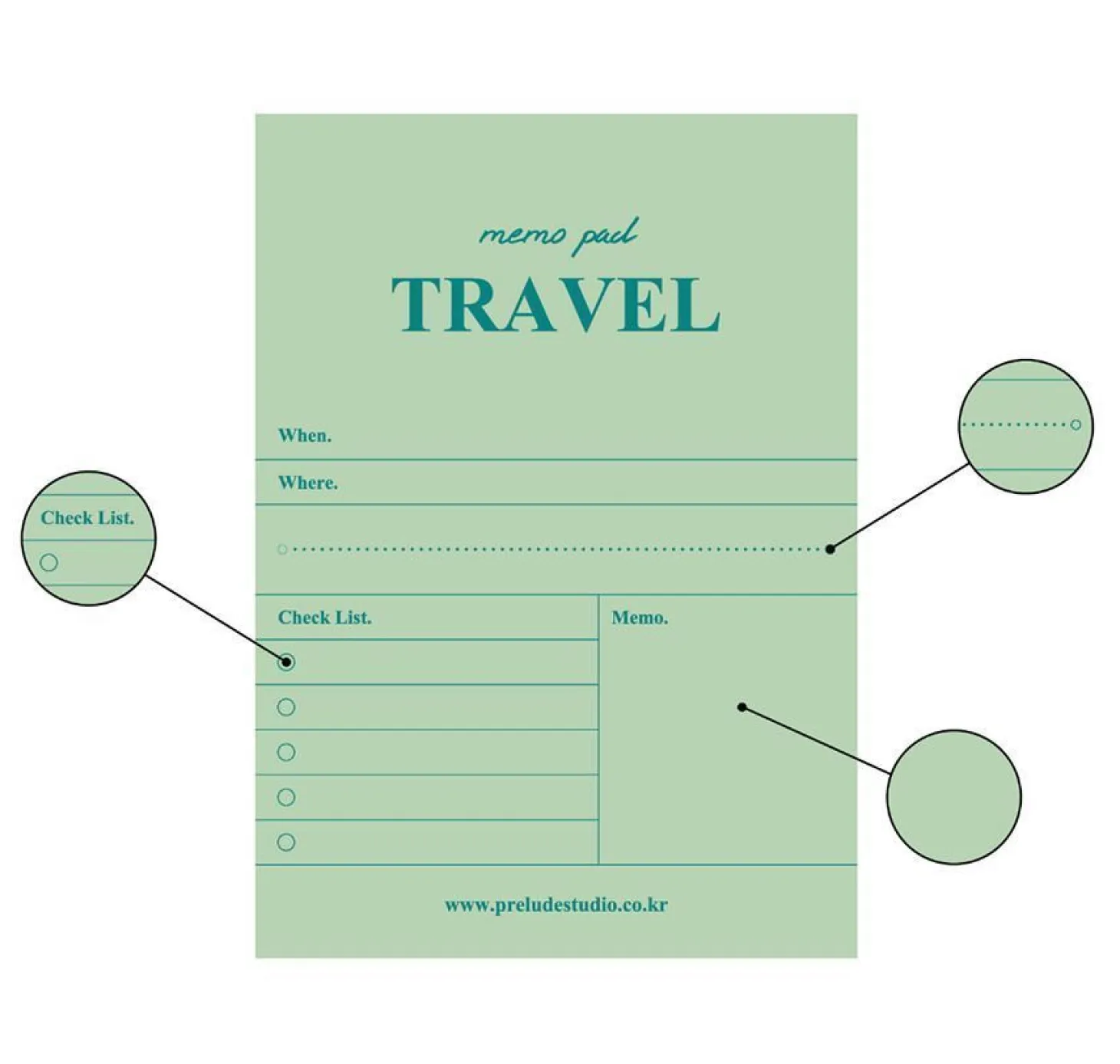 Prelude Functional Memo Pad