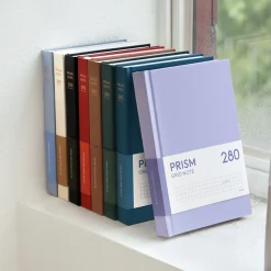 Prism B6 280p Hardcover Grid Notebook v3