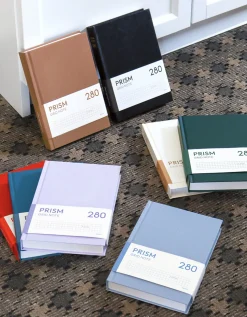 Prism B6 280p Hardcover Grid Notebook v3