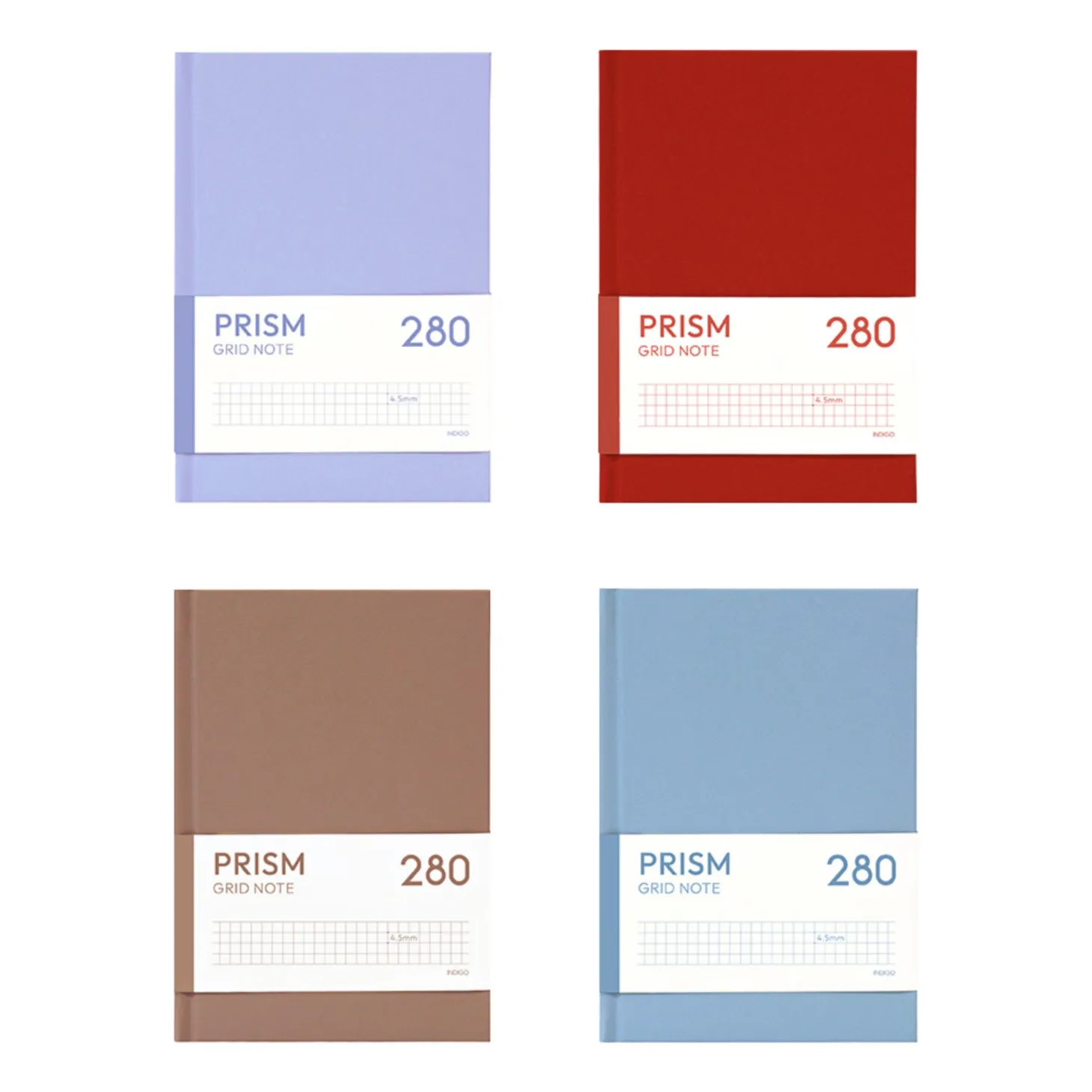 Prism B6 280p Hardcover Grid Notebook v3