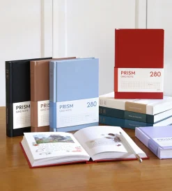 Prism B6 280p Hardcover Grid Notebook v3