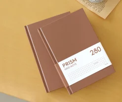 Prism B6 280p Hardcover Grid Notebook v3