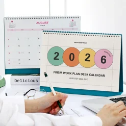 2026 Prism Work Plan Desk Calendar