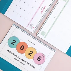 2026 Prism Work Plan Desk Calendar
