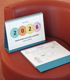 2026 Prism Work Plan Desk Calendar