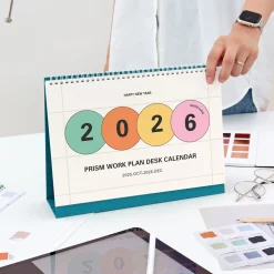 2026 Prism Work Plan Desk Calendar
