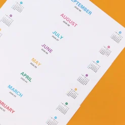 2026 Prism Work Plan Desk Calendar