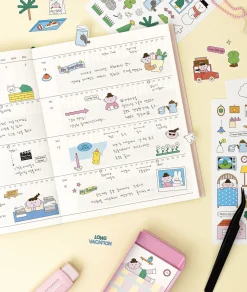 4ps Palette Illustration Sticker Set