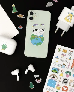 4ps Palette Illustration Sticker Set