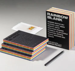 Rainbow Blank Colorful Notebook