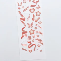 Rainbow Check Confetti Slim Sticker