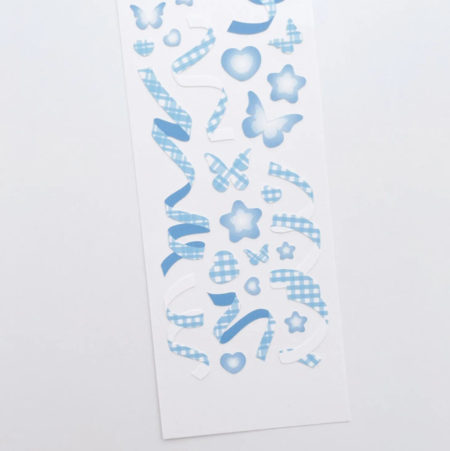 Rainbow Check Confetti Slim Sticker