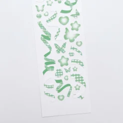 Rainbow Check Confetti Slim Sticker