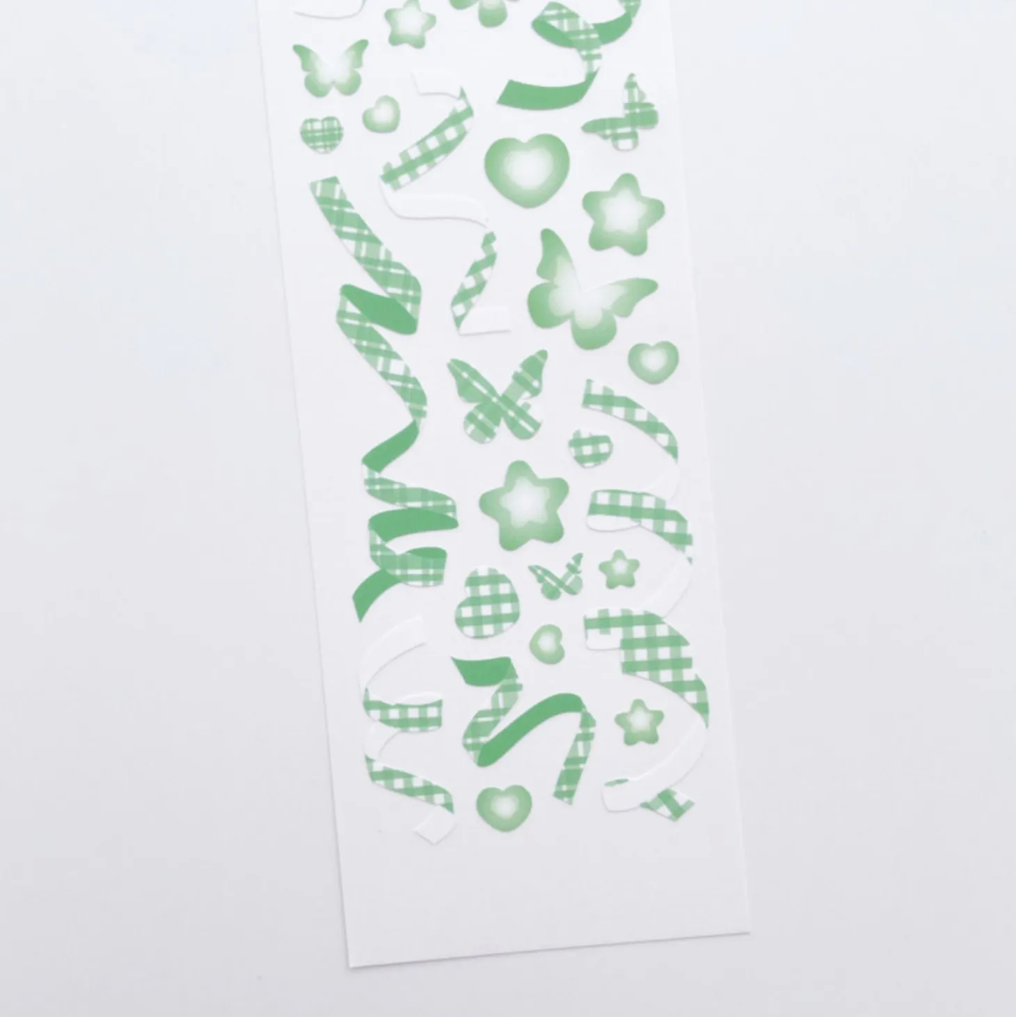 Rainbow Check Confetti Slim Sticker