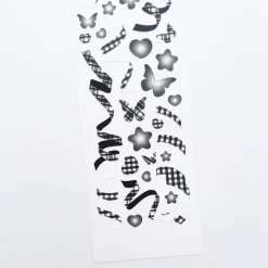 Rainbow Check Confetti Slim Sticker