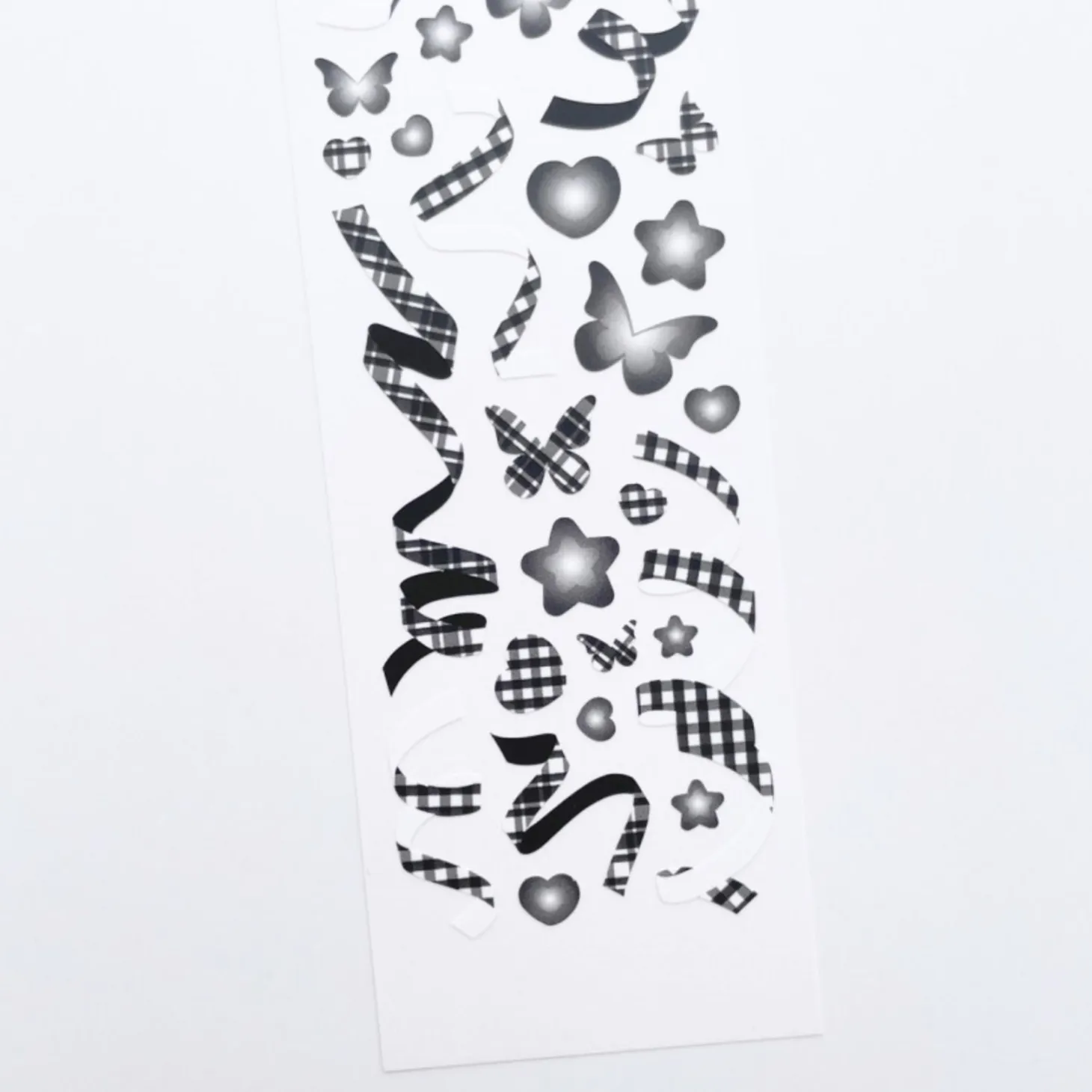 Rainbow Check Confetti Slim Sticker
