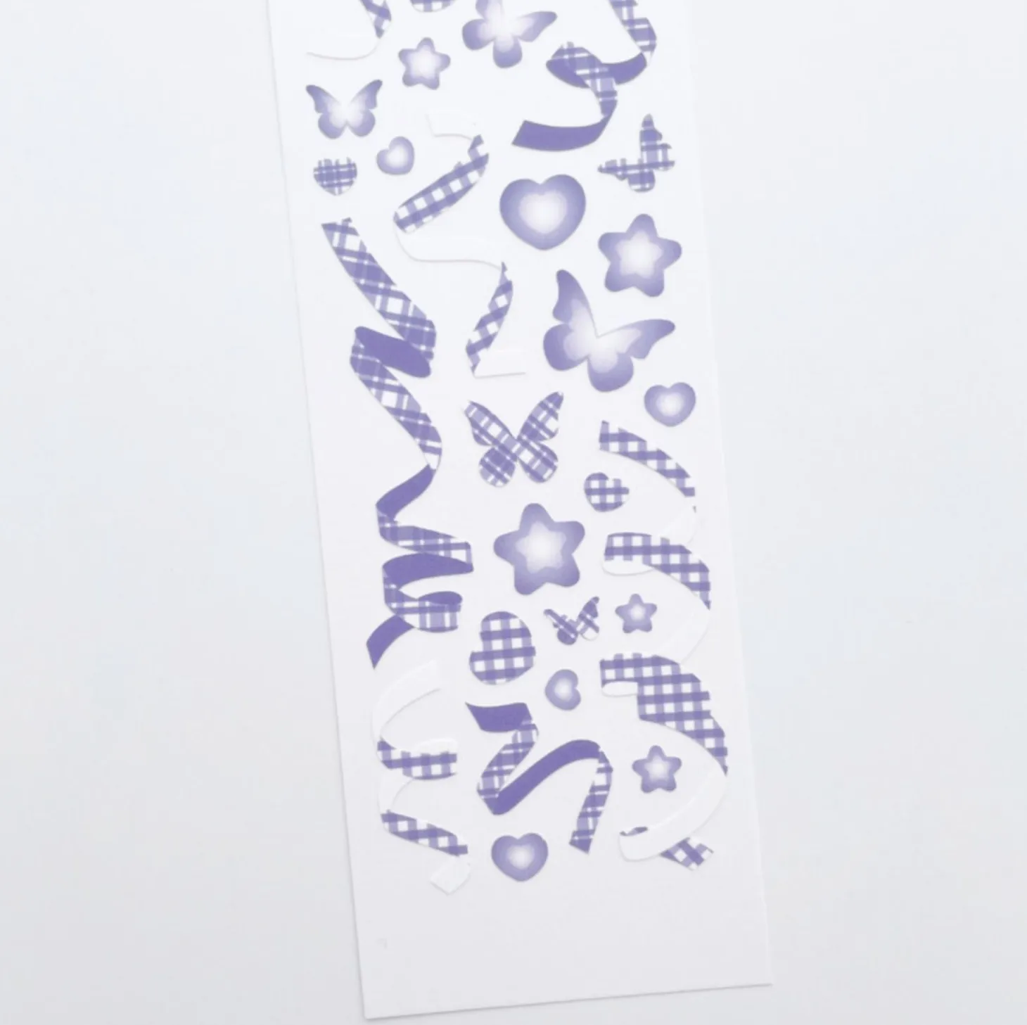 Rainbow Check Confetti Slim Sticker