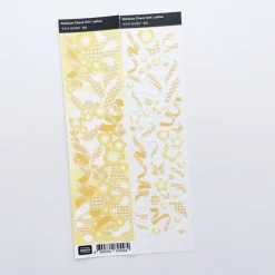 Rainbow Check Confetti Slim Sticker