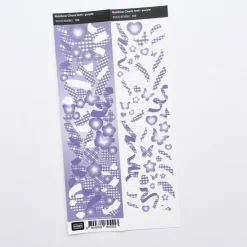 Rainbow Check Confetti Slim Sticker