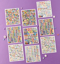 Rainbow Typo Alphabet Sticker