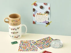 Rainbow Typo Alphabet Sticker